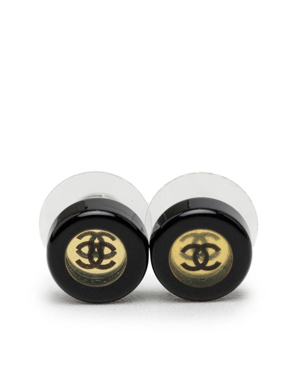 Chanel Cc Logo Round Earrings Silver- #346823C53B